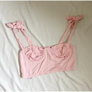 pink crop top